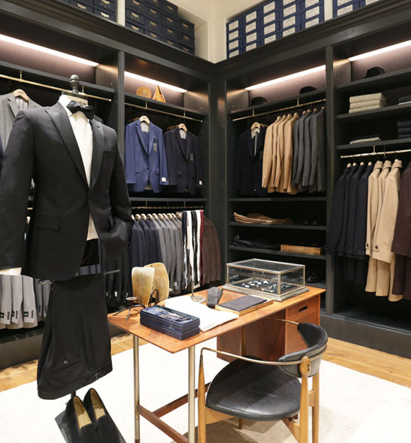 A men's clothing store